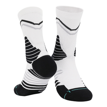 WaveFlex White Sports Socks