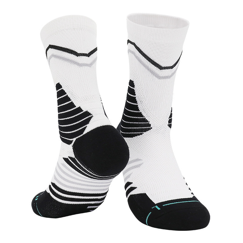 WaveFlex White Sports Socks